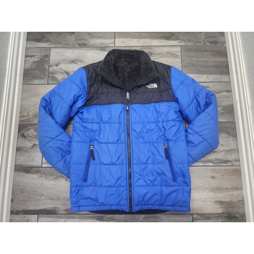 The North Face Boys Reversible Mount Chimborazo Puffer Jacket Fleece Size L